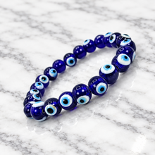 Blue Evil Eye (Nazar) Bracelet – Protection & Good Luck Glass Bead Jewellery