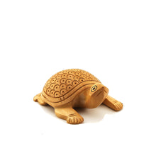Handcrafted Wooden Tortoise Figurine – Vastu & Feng Shui Lucky Turtle | Longevity & Prosperity