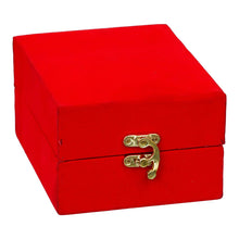 Silver-Finish Puja Kalash with Lotus Lid in Red Velvet Gift Box