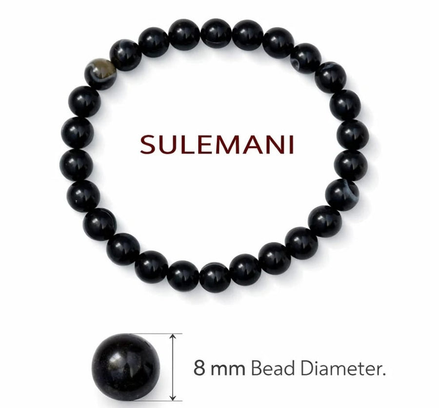 Sulemani Golden Obsidian Bracelet – 8mm Natural Beads | Inner Strength & Protection