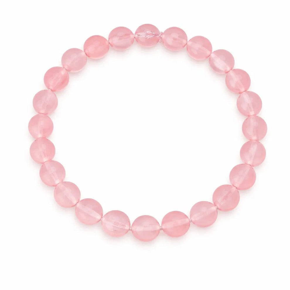 Natural Rose Quartz Crystal Bracelet – 8mm Beads | Love, Healing & Compassion Gemstone