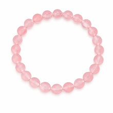Natural Rose Quartz Crystal Bracelet – 8mm Beads | Love, Healing & Compassion Gemstone
