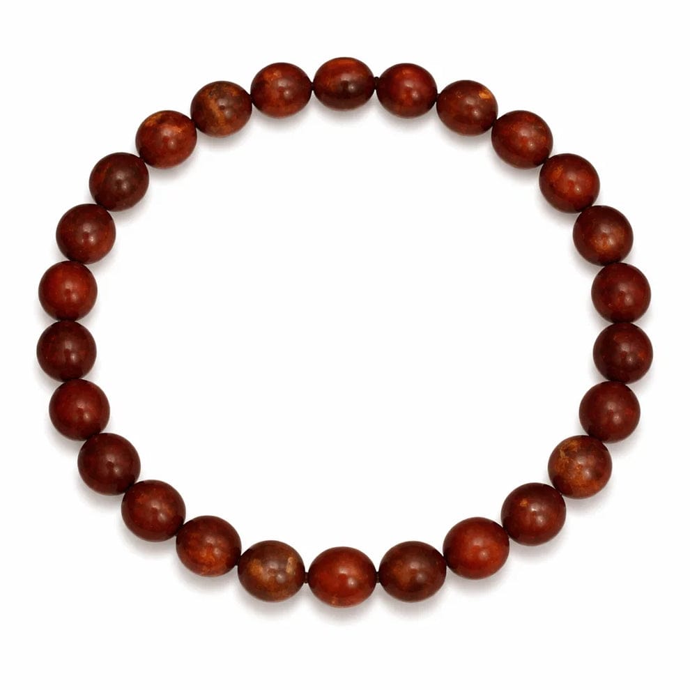 Natural Red Jasper Crystal Bracelet – 8mm Beads | Grounding, Strength & Vitality Gemstone