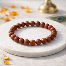 Natural Red Jasper Crystal Bracelet – 8mm Beads | Grounding, Strength & Vitality Gemstone
