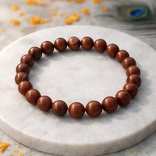 Natural Red Jasper Crystal Bracelet – 8mm Beads | Grounding, Strength & Vitality Gemstone