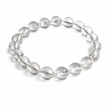 Natural Clear Quartz Crystal Bracelet – 8mm Beads | Energy & Clarity Healing Gemstone