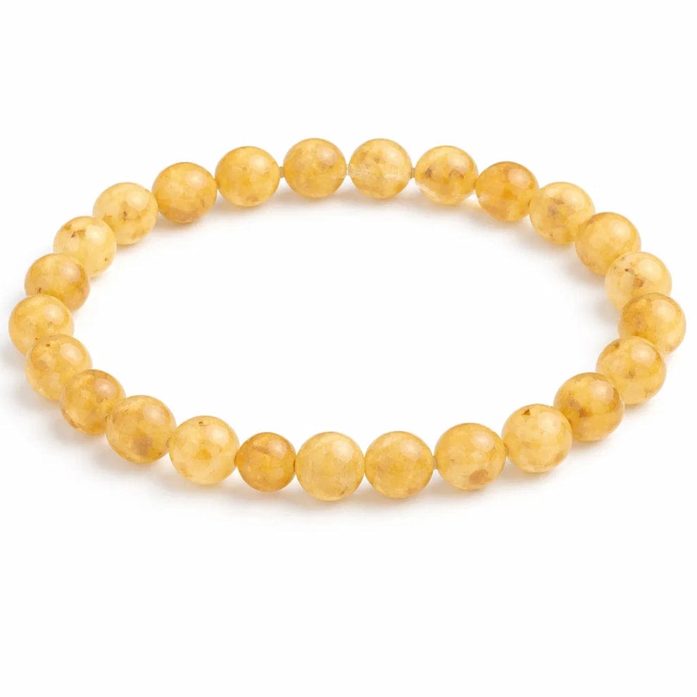 Natural Rutile Quartz Crystal Bracelet – 8mm Beads | Protection & Prosperity Gemstone