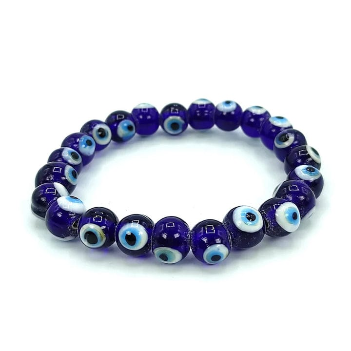 Blue Evil Eye (Nazar) Bracelet – Protection & Good Luck Glass Bead Jewellery