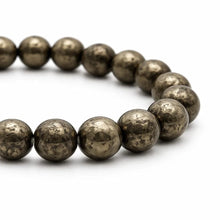 Natural Pyrite Crystal Bracelet – Fool’s Gold Gemstone Beads | Prosperity & Confidence
