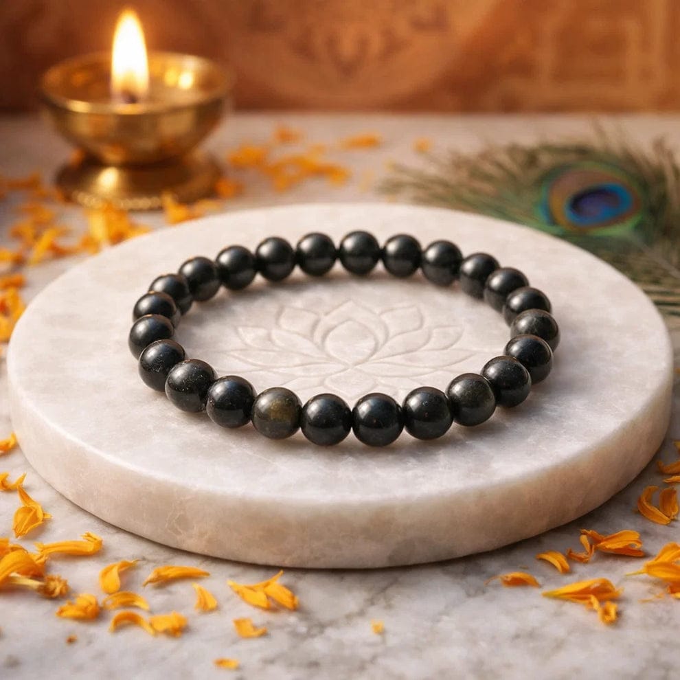 Sulemani Golden Obsidian Bracelet – 8mm Natural Beads | Inner Strength & Protection