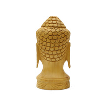 Handcrafted Wooden Buddha Head Figurine – Serene Meditating Idol | Peace & Mindfulness Décor