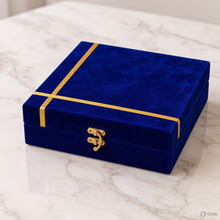 Swastika Pooja Thali Gift Set – Velvet Box | Auspicious Festive Gifting