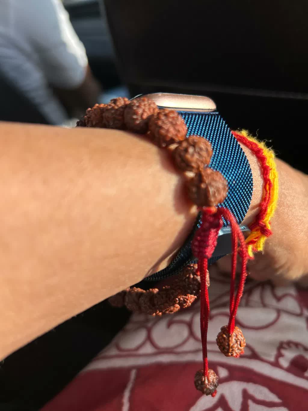Customer wearing a Dheesh bracelet